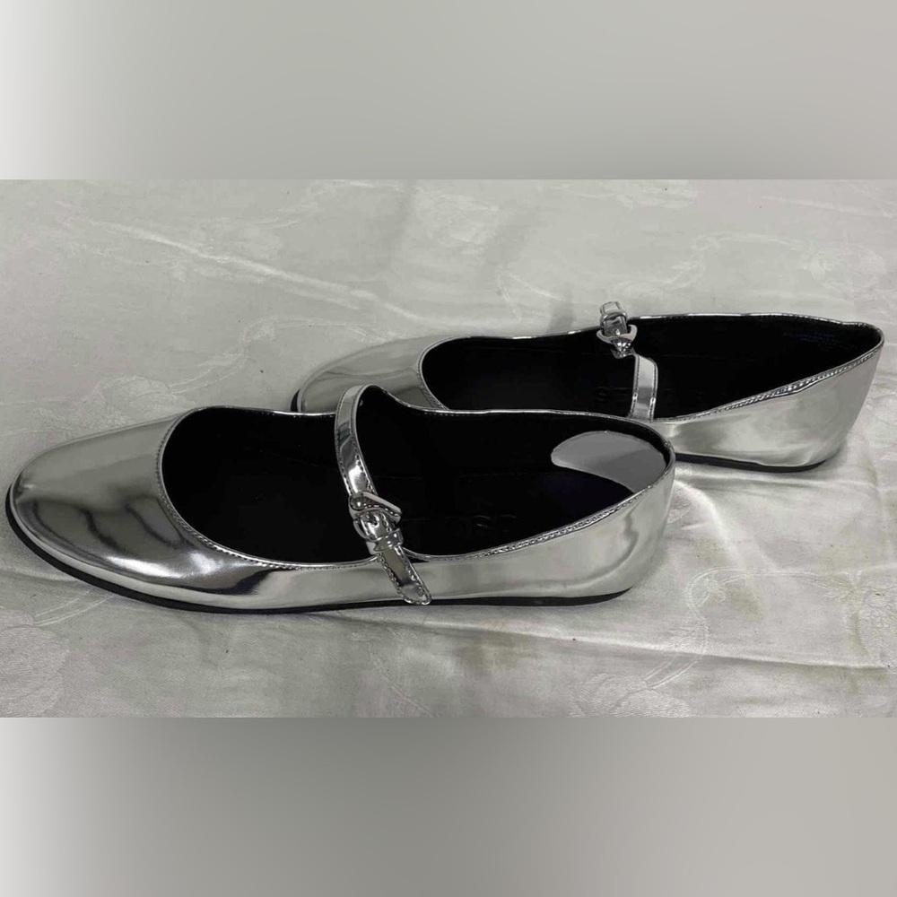 Aerosoles Silver Mary Jane Flats